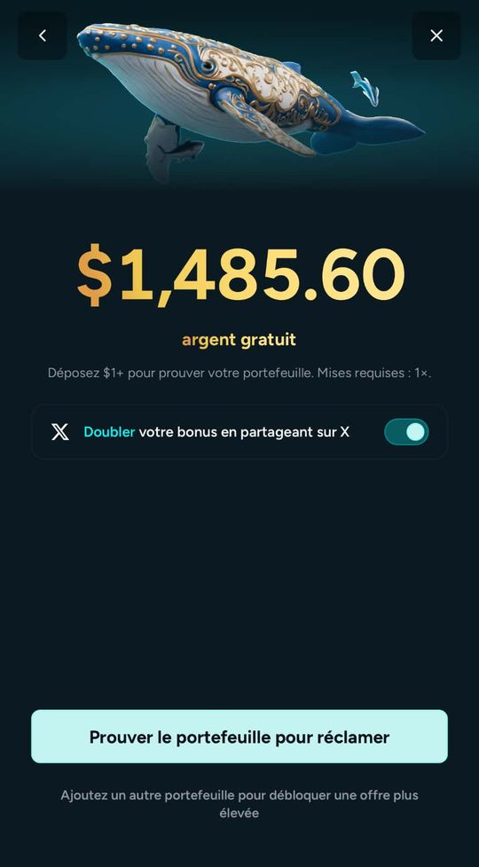 Housebets Wave 2 offer of $1,485.60 with the share on X switch